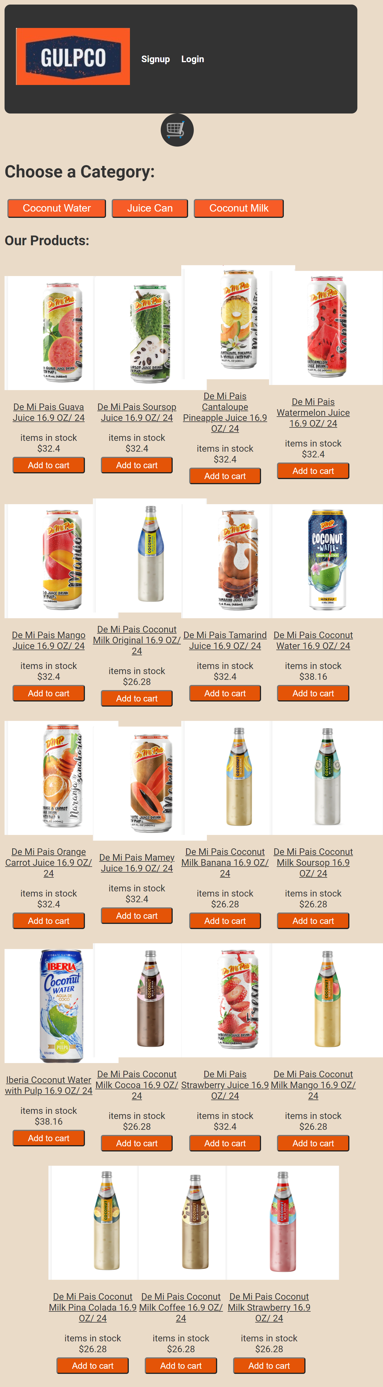 GulpCo E-Commerce MERN App